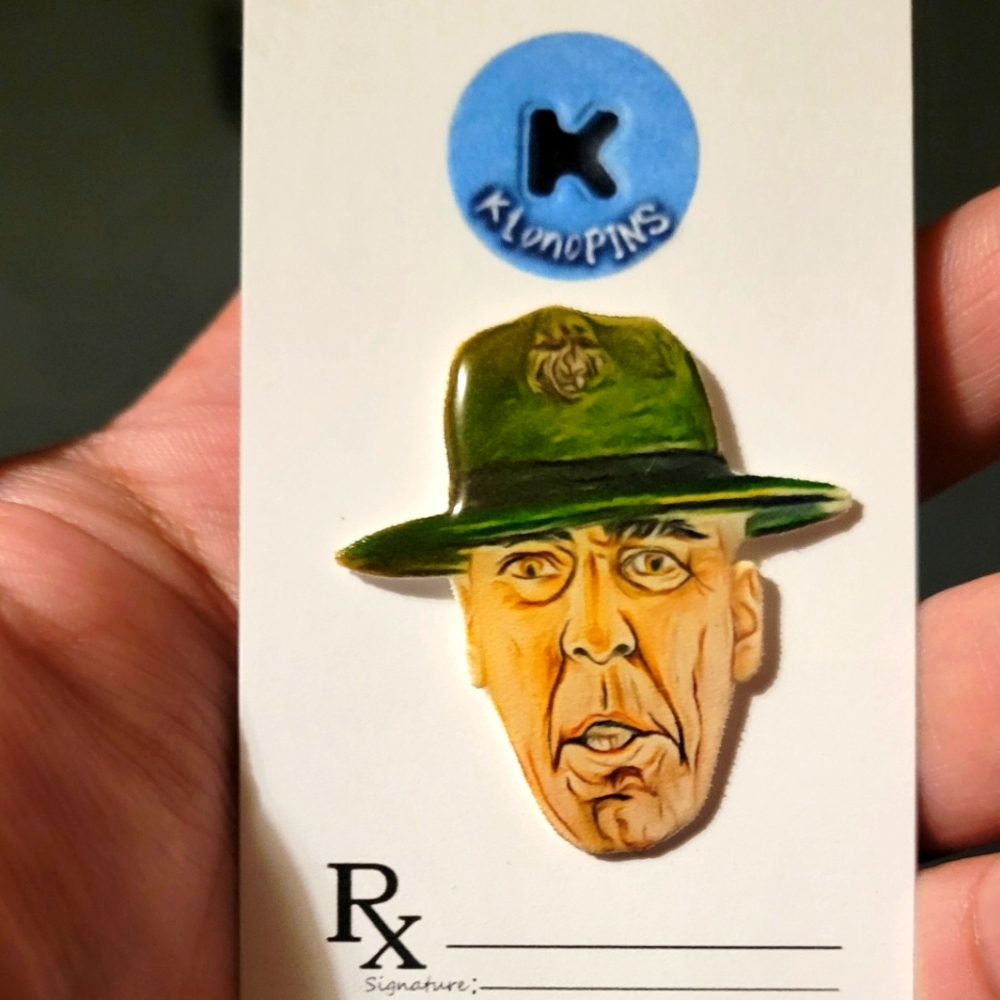 R. Lee Ermey tribute pin